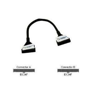  18in Molded RND 1 DV Floppy Cable Black