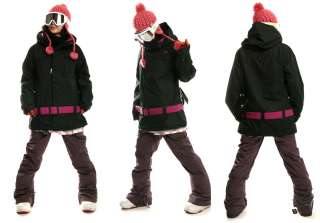 DC Sutton Womens Snowboard Jacket Black XS  