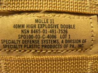 Military Surplus 40mm Double Grenade Pouch  