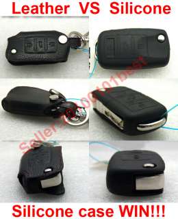 VW Silicone Remote Key Fob Case Holder Cover Chains Bag POLO GOLF 