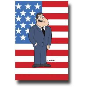  American Dad Poster   TV Show Promo Flyer   11 X 17   Flag 