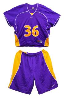 Nike Mens LSU Tigers Lacrosse Uniform Jersey & Shorts Sz 2XL  