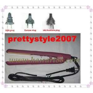  pink ceramic hair iron straightener tourmaline u4 Beauty