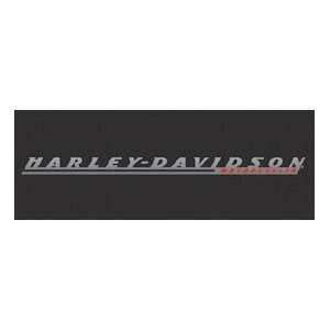    Harley Davidson Gray & Red Motorcycle Decal Large