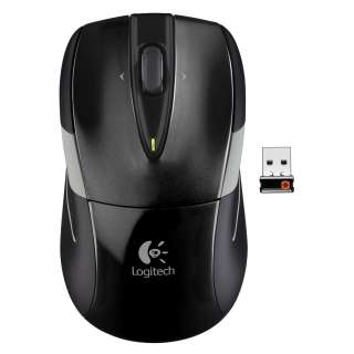 New Logitech M525 Wireless Mouse Nano Receiver Black / Grey 910 002696 