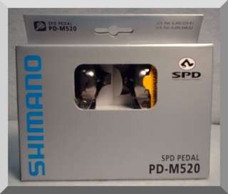 SHIMANO PD M520 MOUNTAIN BIKE TOUR SPD CLIPLESS PEDALS  
