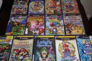 Super Mario Bros Gamecube 14 games lot, mario party 4,5,6,7, mario 