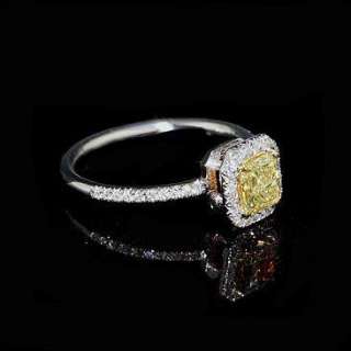 Fancy Yellow Canary Diamond Engagement Ring Mounting  