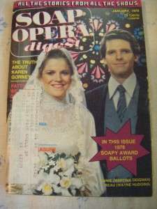 SOAP OPERA DIGEST~JAN 1978~AS THE WORLD TURNS~WEDDING  