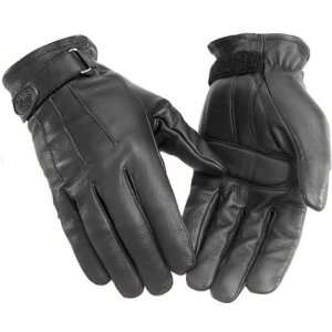  River Road Laredo Gel Palm Black Leather Motorcycle Gloves 
