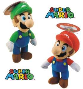 Nintendo   Super Mario 6 Plush Set of 2 Mario + Luigi  