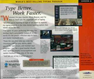 Mavis Beacon Teaches Typing 8 PC CD learn 2 type better  