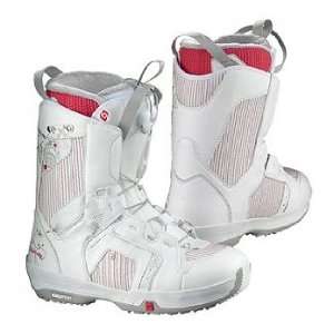  Salomon Pearl Snowboard Boots White   Womens Sports 