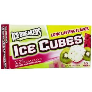  Ice Breakers Ice Cubes Kiwi Watermelon Flavored Gum  8 ct 