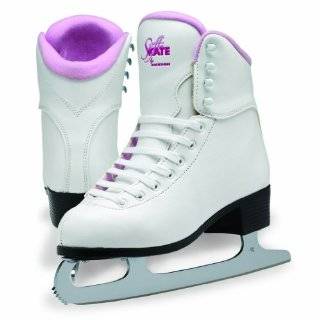   Ice Skates White with Pink Liner Indoor Outdoor Recreational Skating