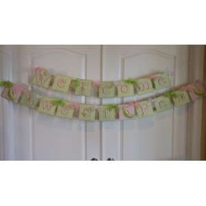 Sweet Pea New Baby Banner