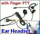 Ear Headset with Finger PTT FOR Midland GXT250 GXT300 GXT600 E14S2 