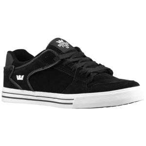 Supra Vaider Low   Mens   Sport Inspired   Shoes   Black Suede/White