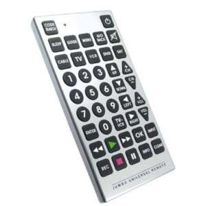  Jumbo Universal Remote Control, Silver Electronics