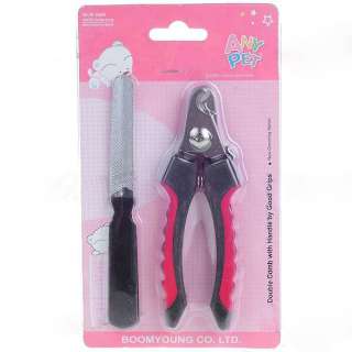Pet Dog/ Cat Compact Nail Clippers Scissors Grooming Kit Trimmer 