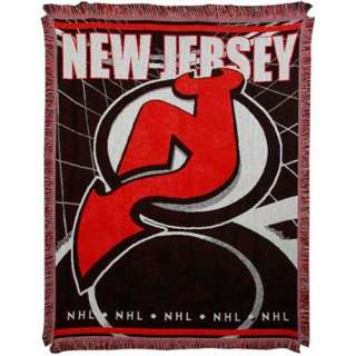 New Jersey Devils 48 x 60 Jacquard Woven Blanket Throw 087918004788 