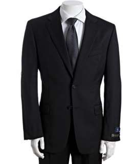 Joseph Abboud black super 120s Loro Piana wool 2 button suit with 