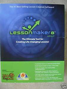 LESSON MAKER 8 lessonmaker ADULT BIBLE LESSON SOFTWARE  