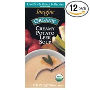 Imagine Organic Soup, Creamy Potato & Leek, 16 Ounce Aseptic Cartons 