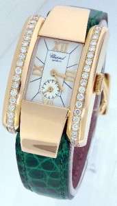 Ladies Chopard 41/6802 La Strada 18K Gold Diamond Watch + Box 