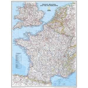 National Geographic Maps RE00622074 France/Belgium/Netherlands Map Map 