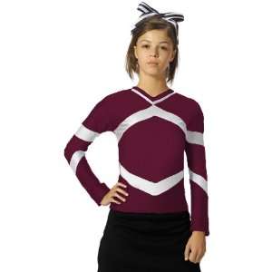   Shock Cheerleaders Uniform Shells MA/WH   MAROON/WHITE WOMEN s   S