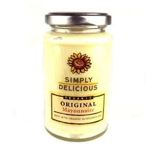 Simply Delicious Organic Original Mayonnaise 180g  Grocery 
