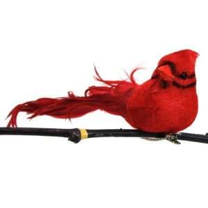  Artificial Feather and Velvet Bird 5 in.   Cardinal