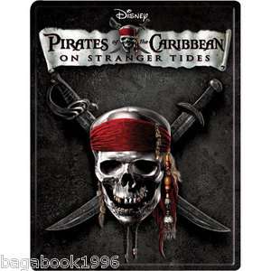 Pirates of the Caribbean On Stranger Tides Steel Book 3D Blu ray 