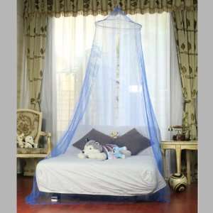  Netting Bed Canopy Round Mosquito Net   Blue