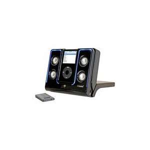  Black Foldable 4x Glow Portable Speakers per  Players 