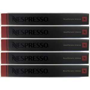 50 Nespresso Capsules Decaffeinato Intenso Coffee New  