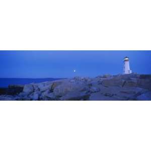 Lighthouse on the Coast, Peggys Cove Lighthouse, Nova Scotia, Canada 