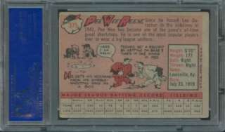 1958 Topps #375 PEE WEE REESE Signed PSA/DNA (1/1)  