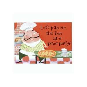  Pizza Party Invitations Toys & Games
