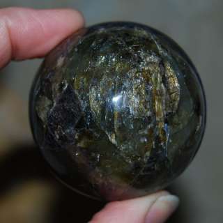 50mm FLASHY LABRADORITE SPHERE Ball Reiki Crystal Healing 