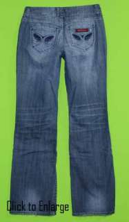 Sasson Bootcut Boogie sz 4 x 31 Stretch Womens Blue Jeans Denim Pants 