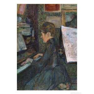  Mademoiselle, Dihau at the Piano, 1890 Giclee Poster Print 