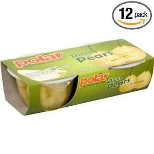 MW Polar Foods Diced Pear Fruit Cup in Light Syrup, 2 Count Packages 