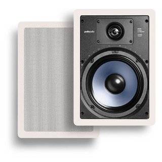 Polk Audio RC85i 2 Way In Wall Speakers (Pair, White) by Polk Audio
