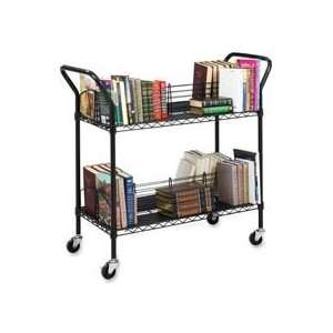 Safco Products Company Products   Wire Book Cart, Double Sided 