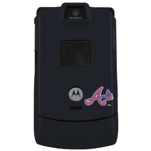   Braves Navy Blue Razor Protective Cell Phone Cover