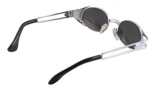 Cyberpunk Steampunk Silver Side Shield Sun Glasses 2685  