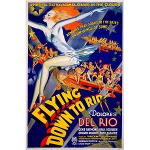   Down to Rio Dolores del Rio Vintage Movie Poster