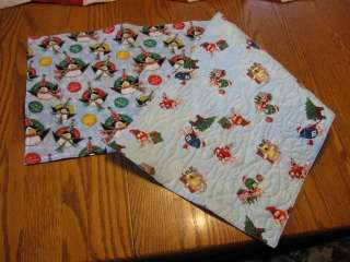 Handmade Quilted Table Runner Christmas M & Ms M&Ms penguins 